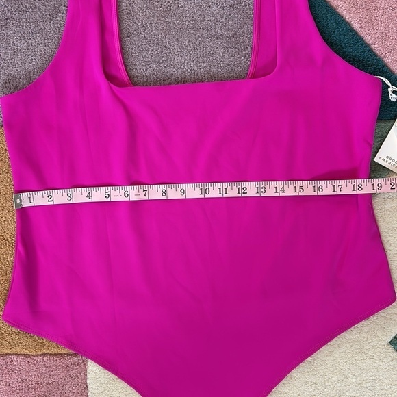 Good American Scuba Modern Tank Bodysuit Fuchsia Pink NWT Women’s Size 4X - Picture 7 of 17
